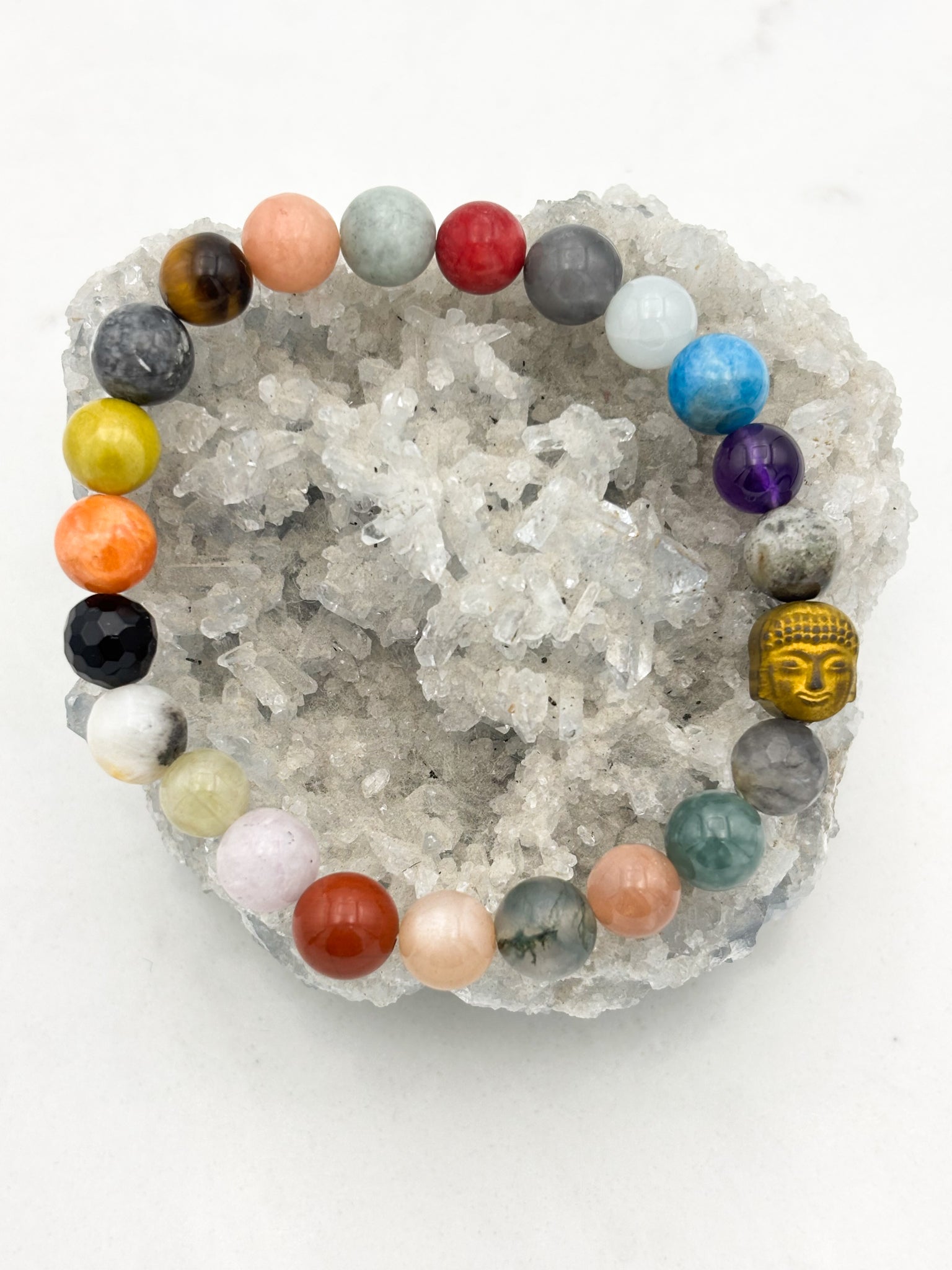 prosperity mixed gemstone bracelet | radiant malas | handmade in boulder, colorado