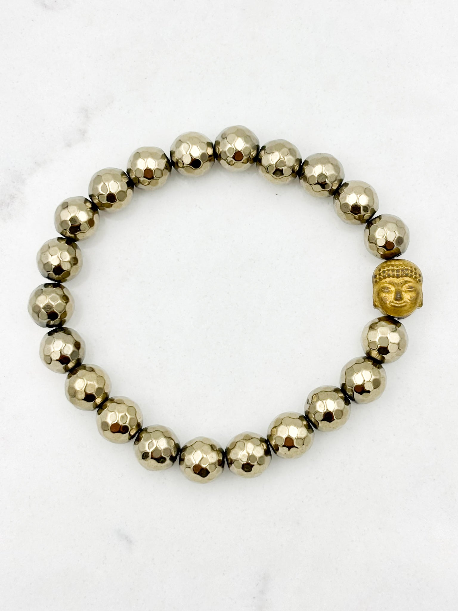 Pyrite gemstone mala | handmade in boulder, colorado | radiant malas