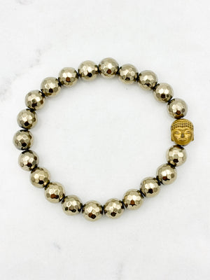 Pyrite gemstone mala | handmade in boulder, colorado | radiant malas