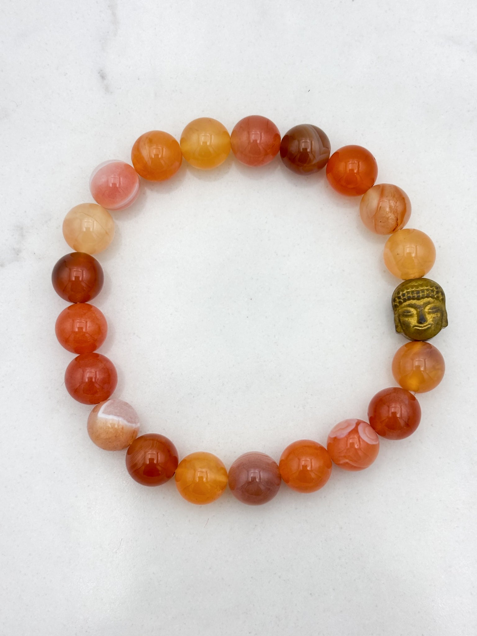 red botswana agate gemstone bracelet | radiant malas | handmade in boulder, colorado