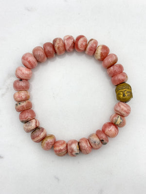 Rhodochrosite Gemstone Bracelet