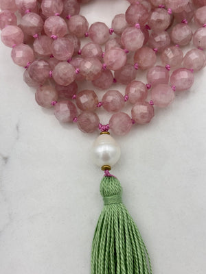 Rose Quartz Gemstone Mala