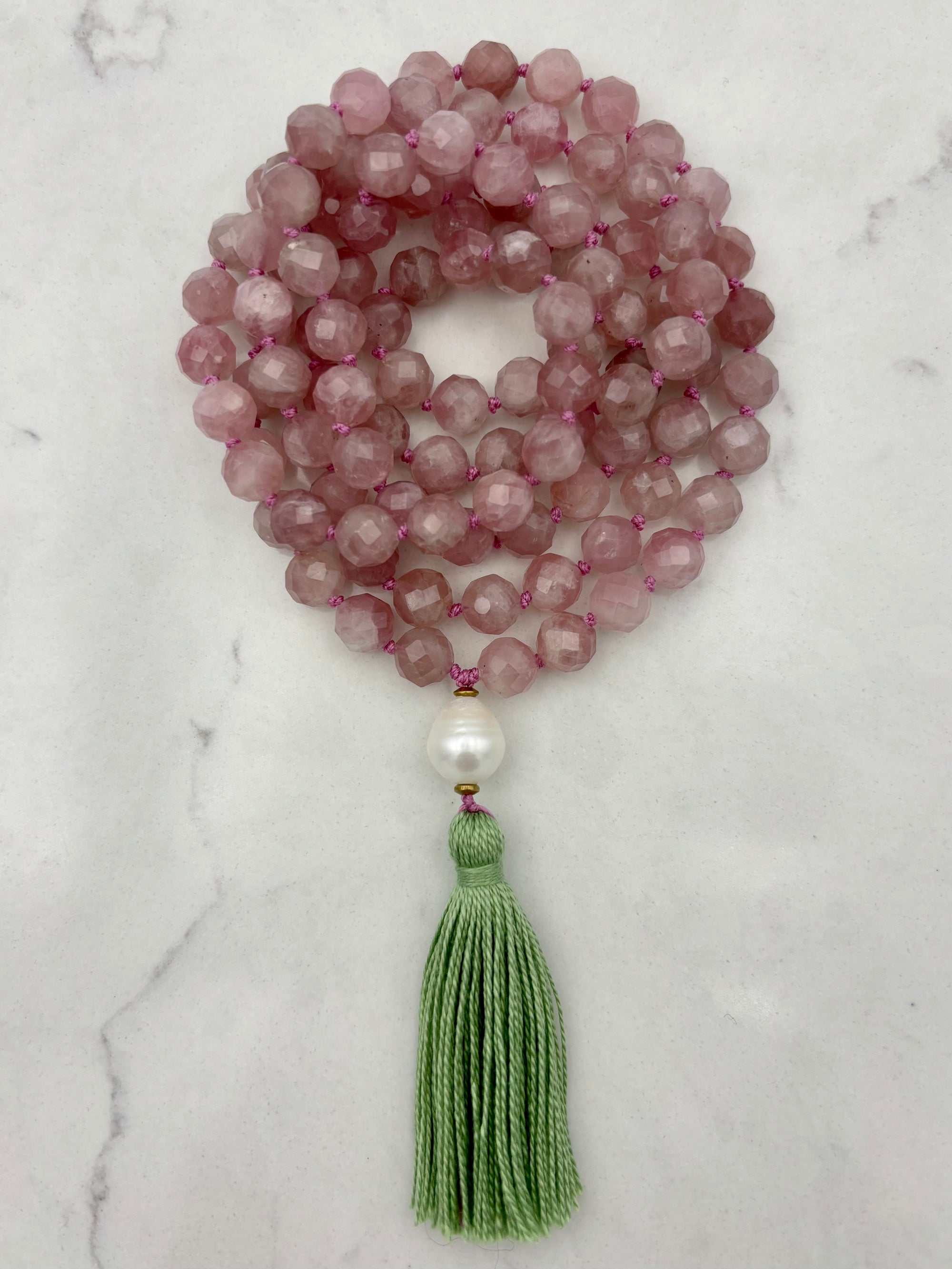 Rose Quartz Gemstone Mala