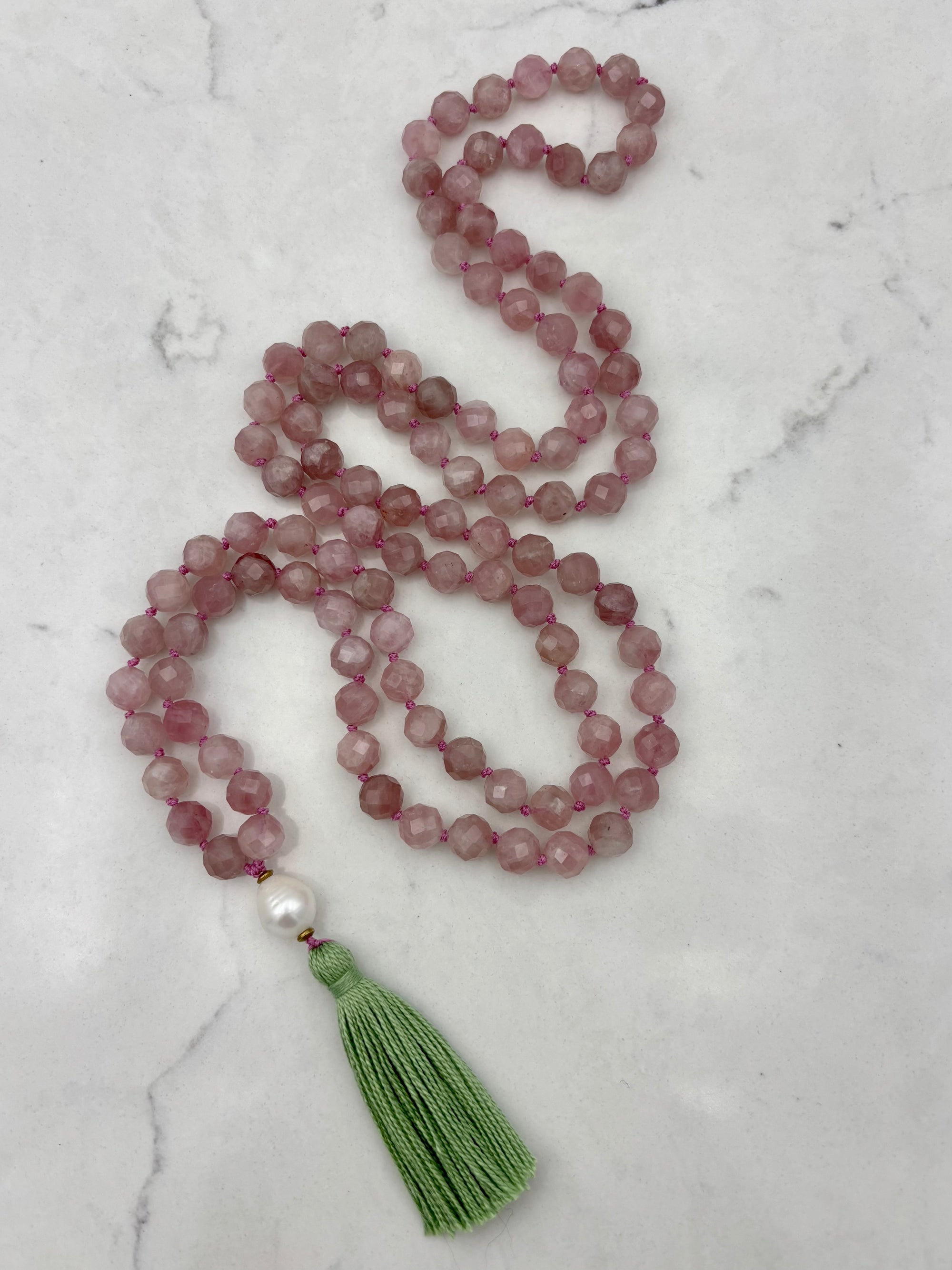 Rose Quartz Gemstone Mala