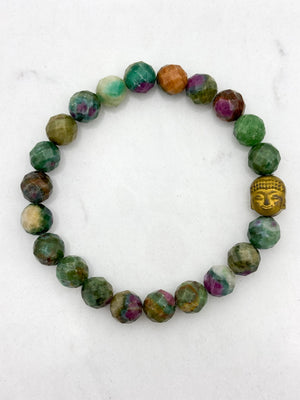 ruby fuchsite gemstone bracelet | radiant malas | handmade in boulder, colorado