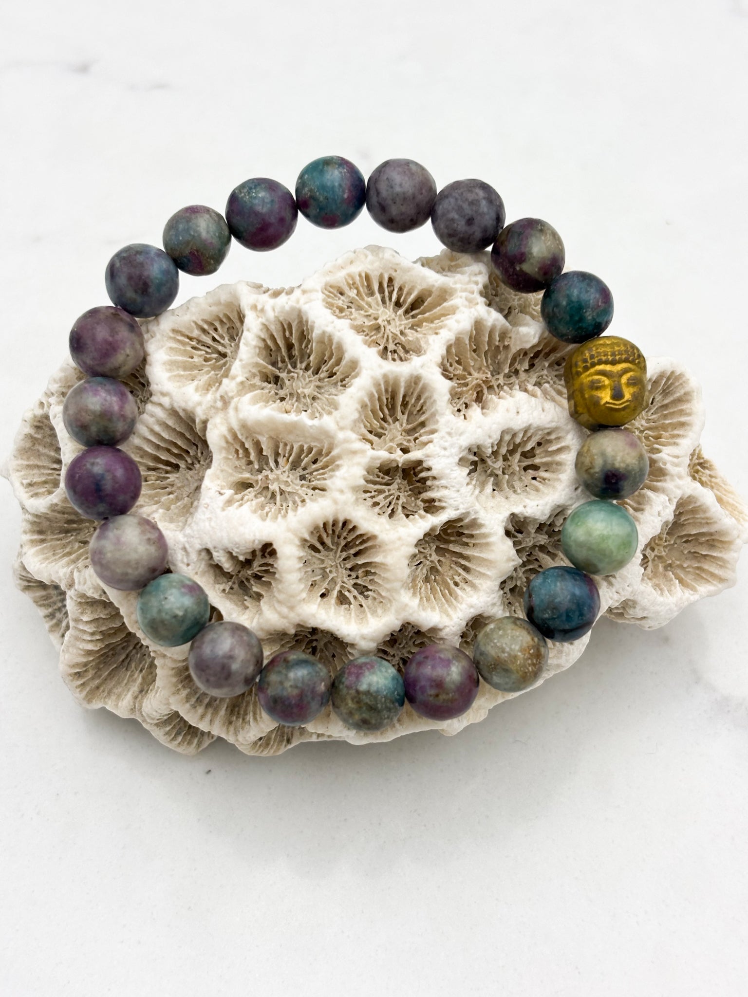 ruby kyanite gemstone bracelet | radiant malas | handmade in boulder, colorado