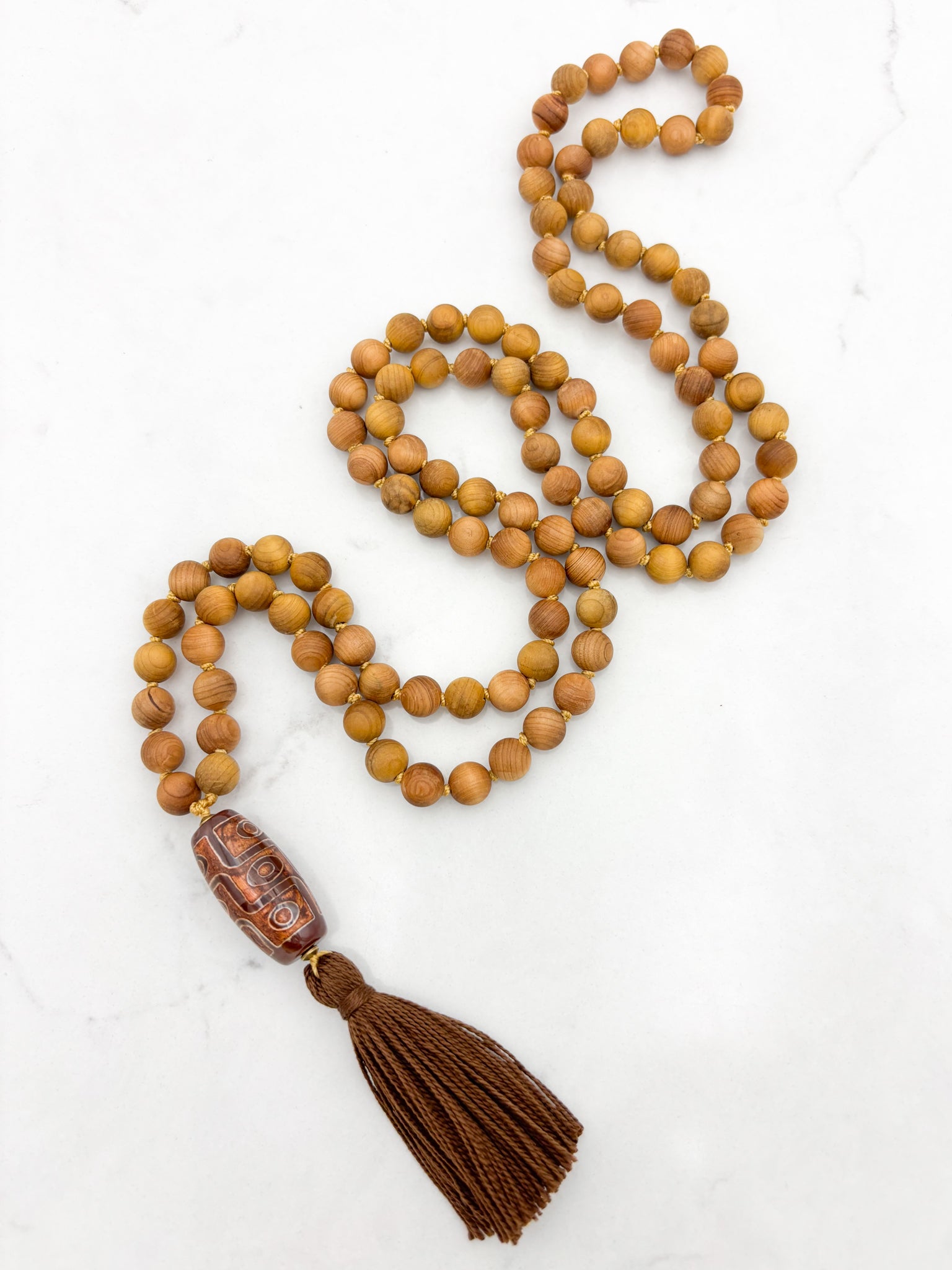 sandalwood mala necklace | radiant malas | handmade in boulder, colorado