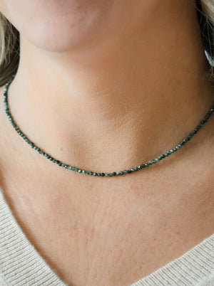 16" seraphinite gemstone necklace | radiant malas | handmade in boulder, colorado