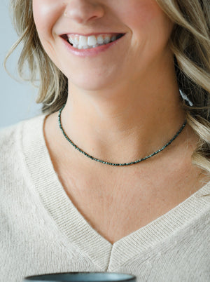 16" seraphinite gemstone necklace | radiant malas | handmade in boulder, colorado