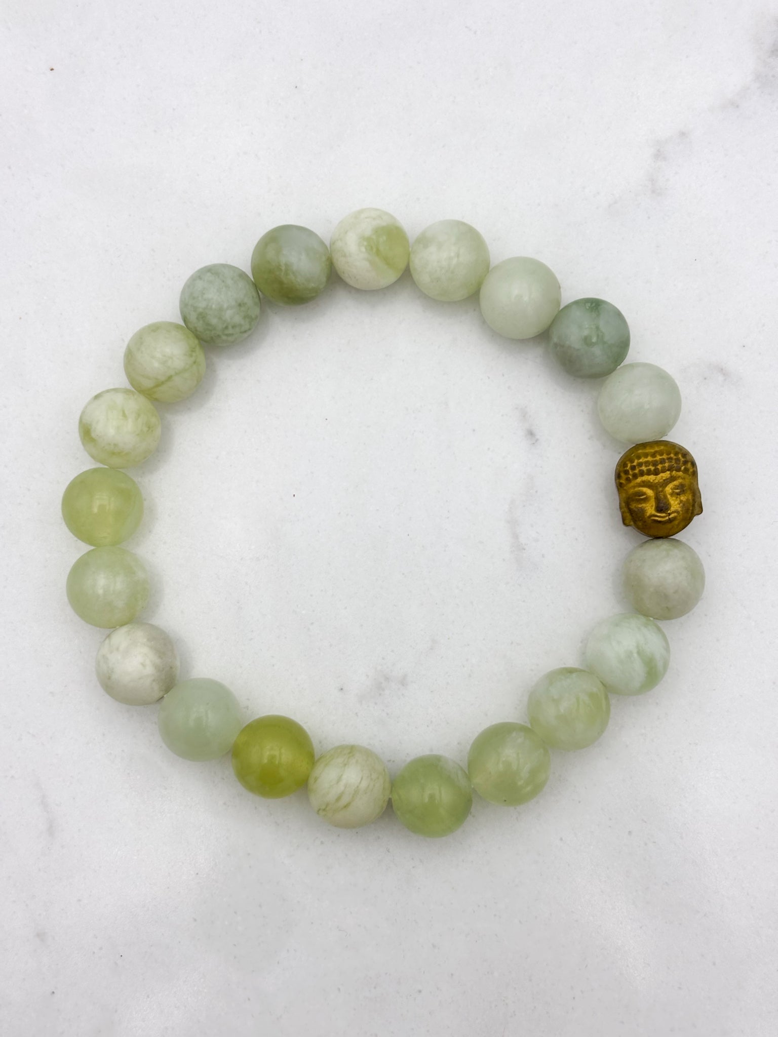 serpentine jade gemstone bracelet | radiant malas | handmade in boulder, 