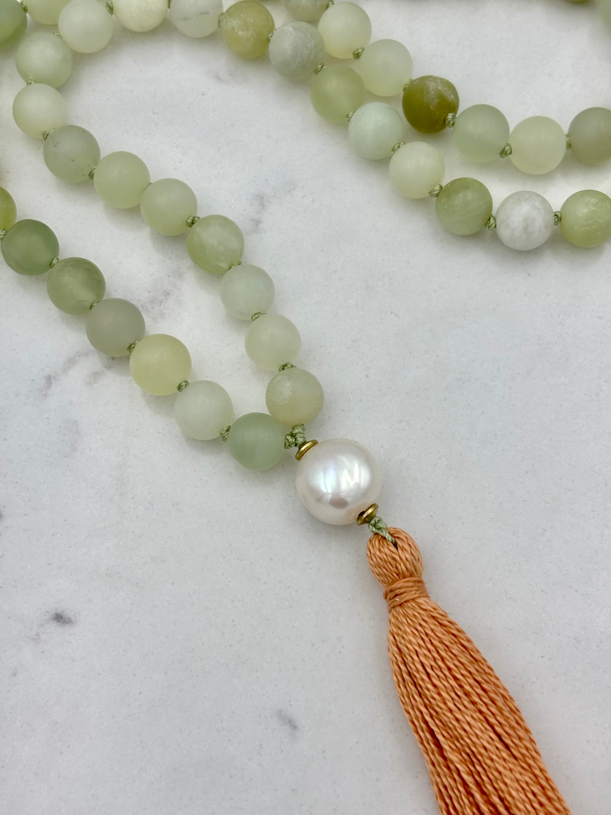 jade crystal mala necklace | radiant malas | handmade in boulder, colorado