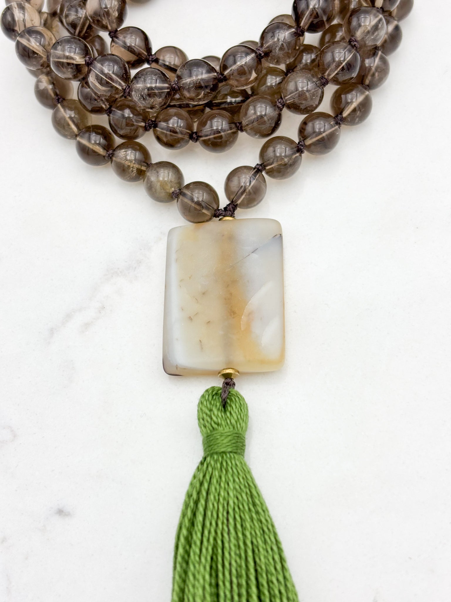 Smoky Quartz Gemstone Mala