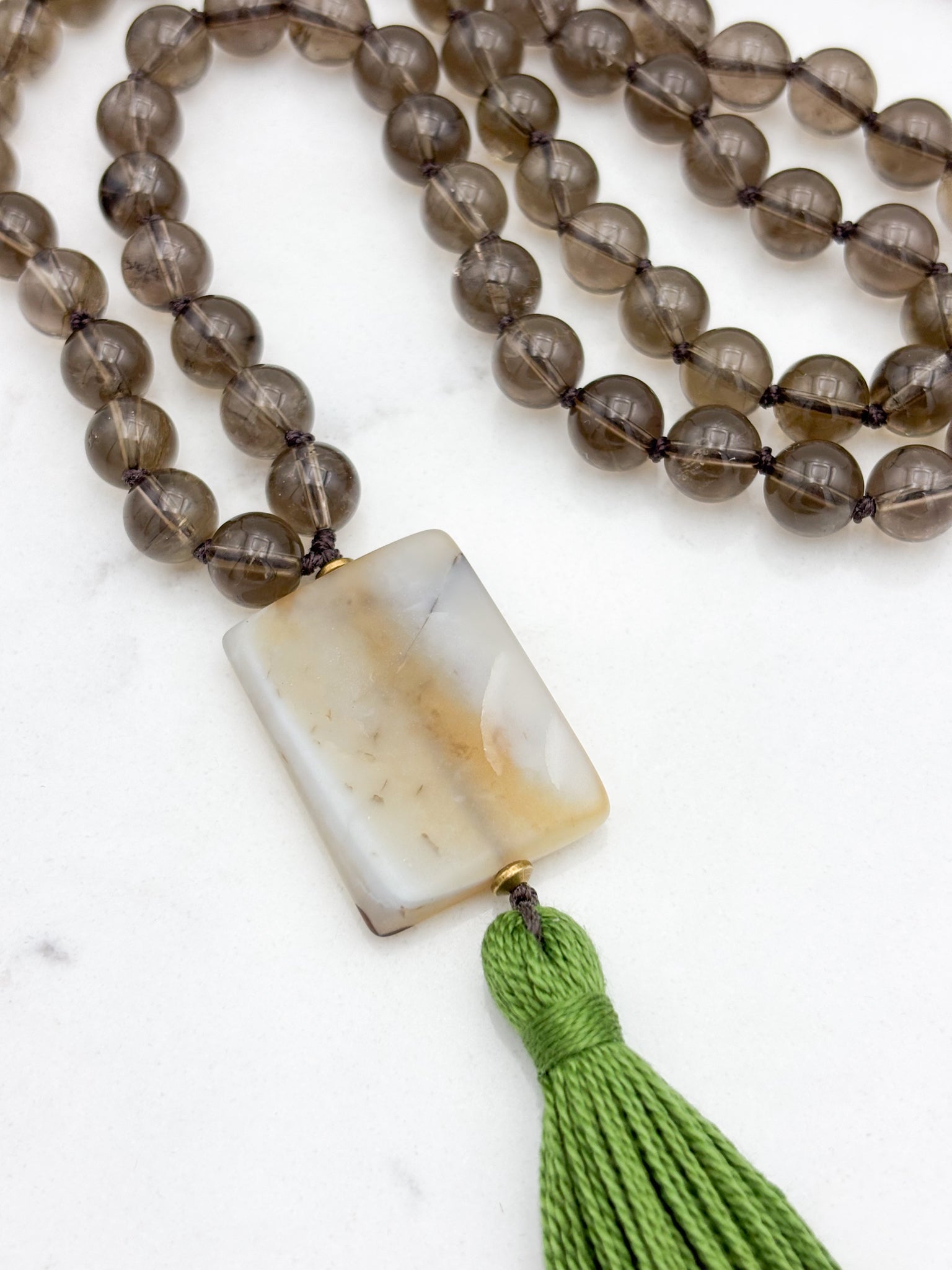Smoky Quartz Gemstone Mala