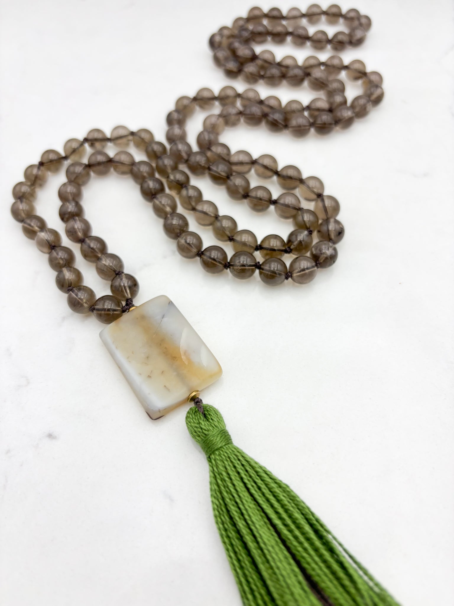 Smoky Quartz Gemstone Mala