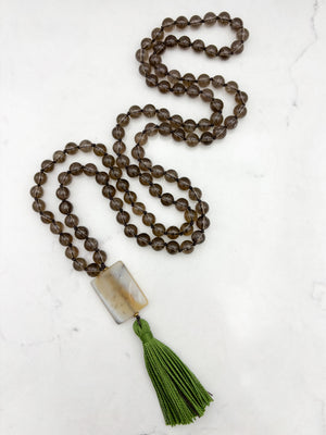 Smoky Quartz Gemstone Mala