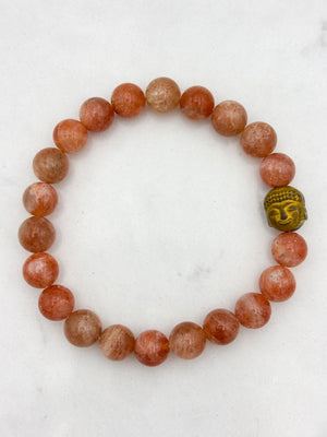 sunstone gemstone bracelet | radiant malas | handmade in boulder, colorado
