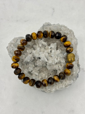 tiger's eye gemstone bracelet | radiant malas | handmade in boulder, colorado