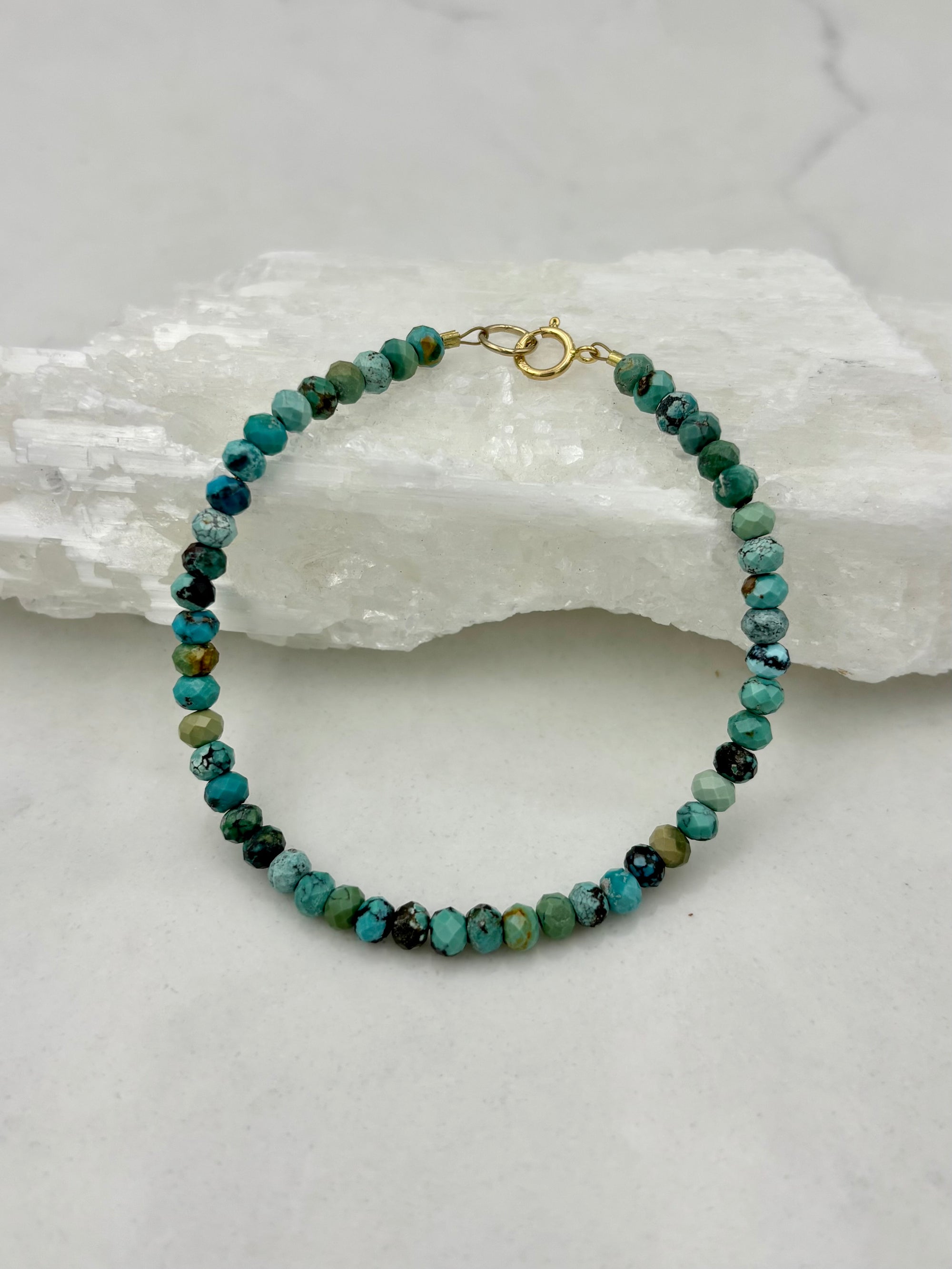 turquoise gemstone bracelet | radiant malas | handmade in boulder, colorado