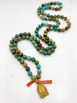 FOR HEATH S. / Turquoise Gemstone Malas