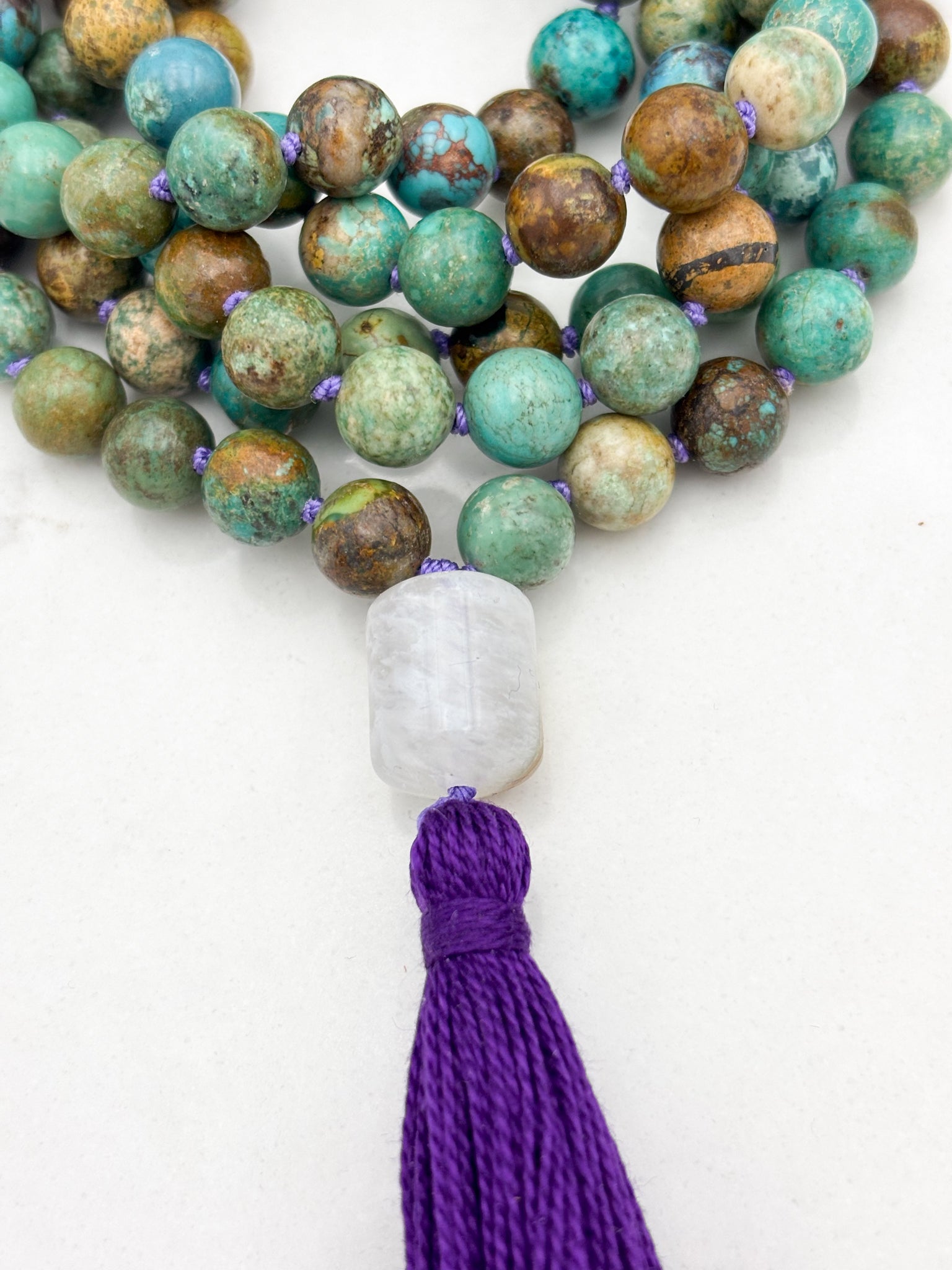 FOR HEATH S. / Turquoise Gemstone Malas