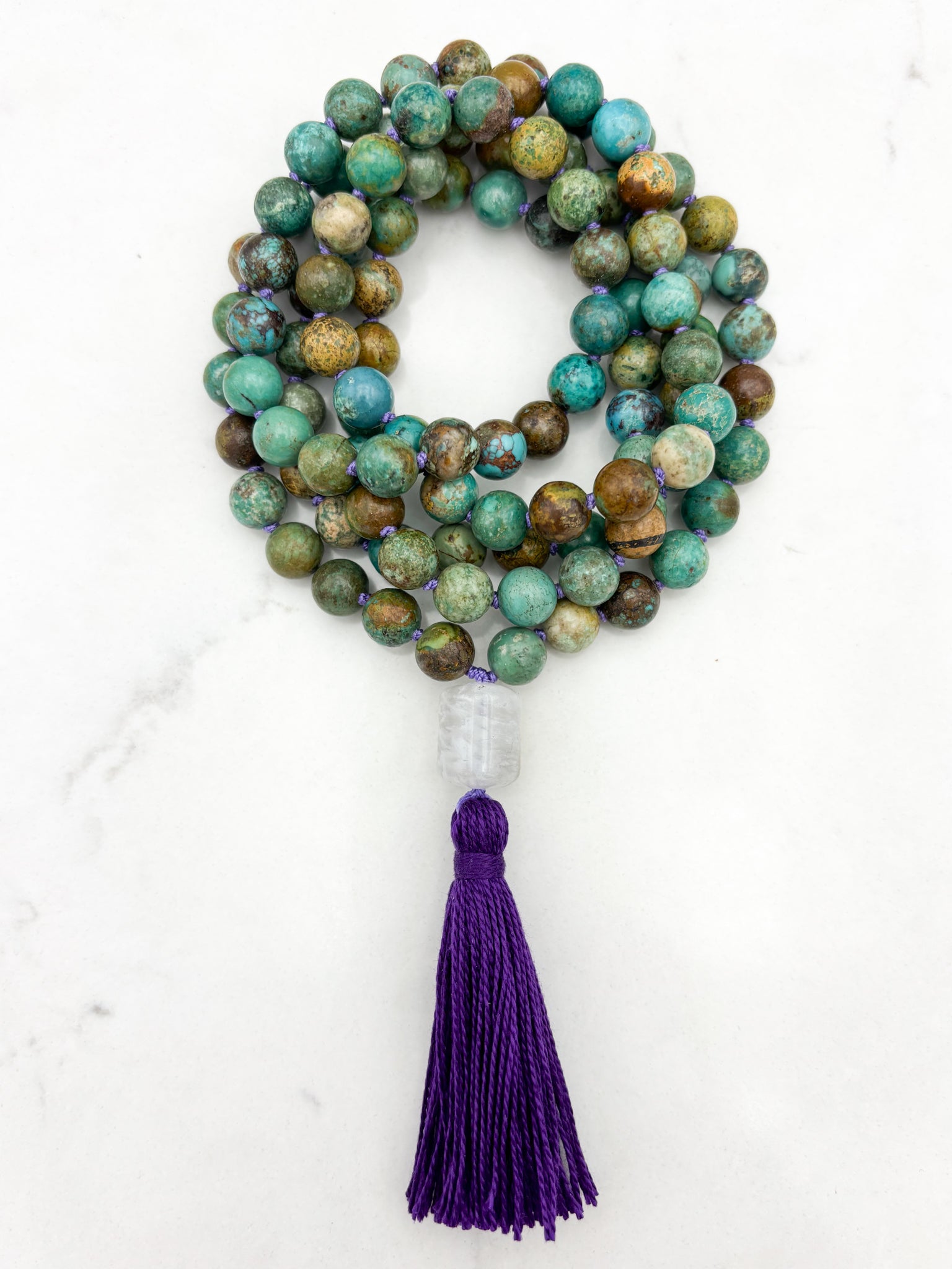 FOR HEATH S. / Turquoise Gemstone Malas