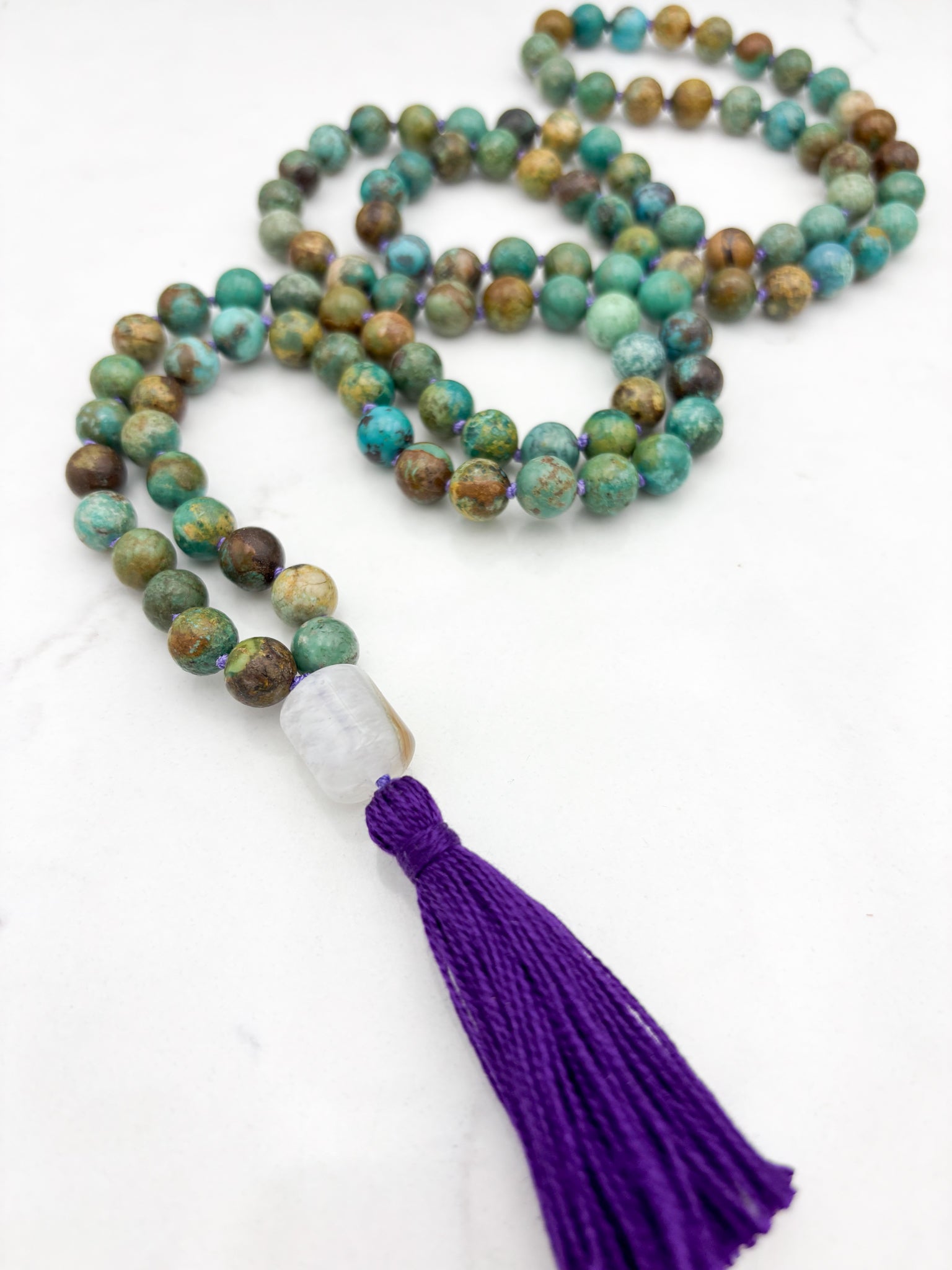 FOR HEATH S. / Turquoise Gemstone Malas