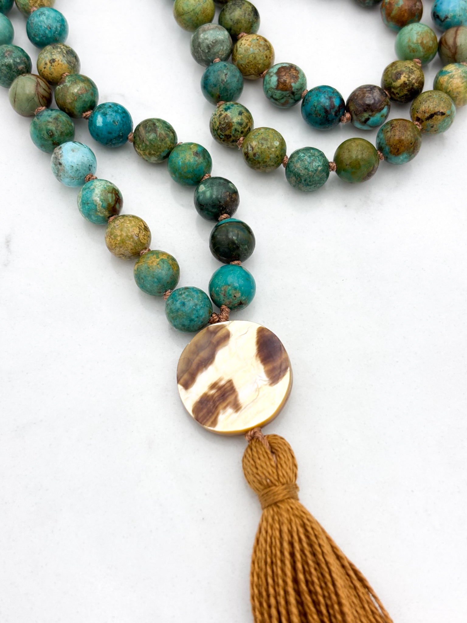 turquoise gemstone mala | radiant malas | handmade in boulder, colorado