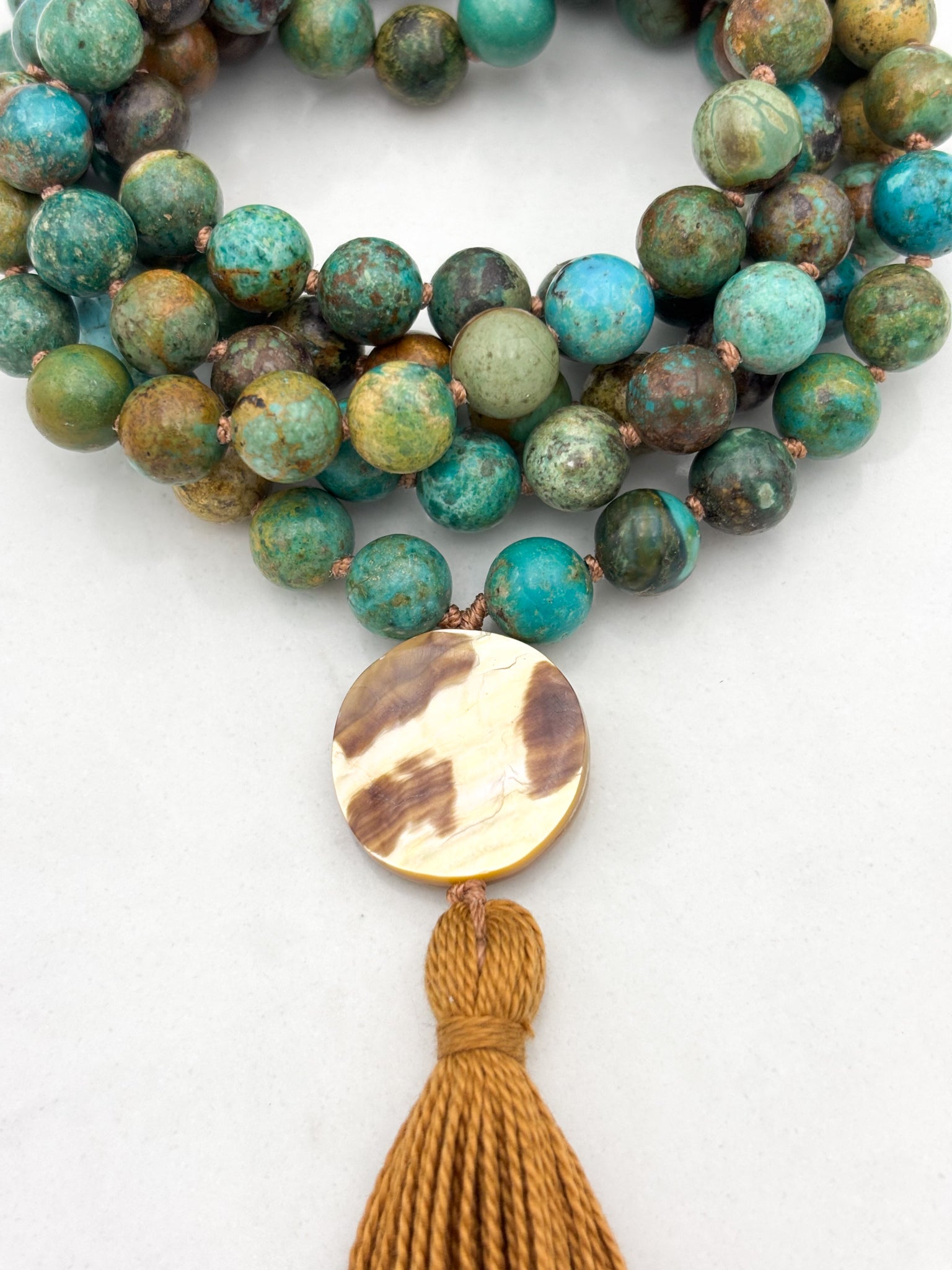 turquoise gemstone mala | radiant malas | handmade in boulder, colorado