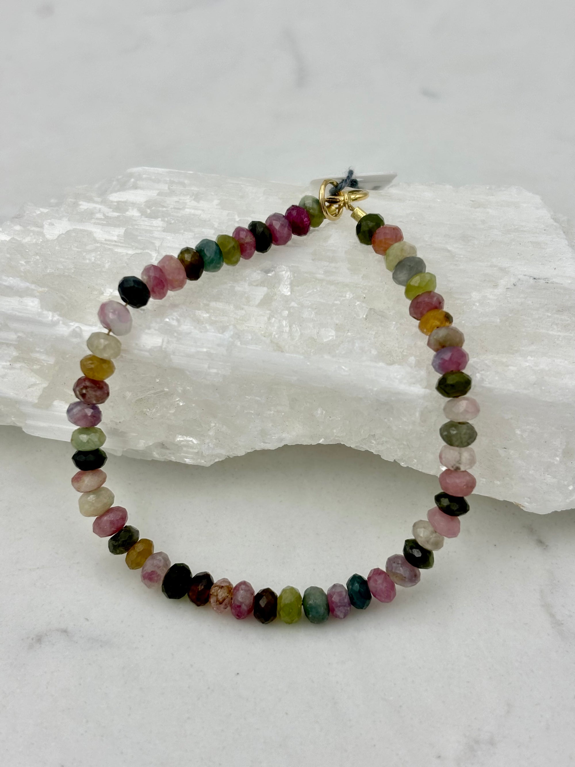 Watermelon Tourmaline  Bracelet