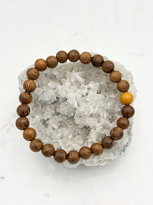 wengewood bracelet | radiant malas | handmade in boulder, colorado
