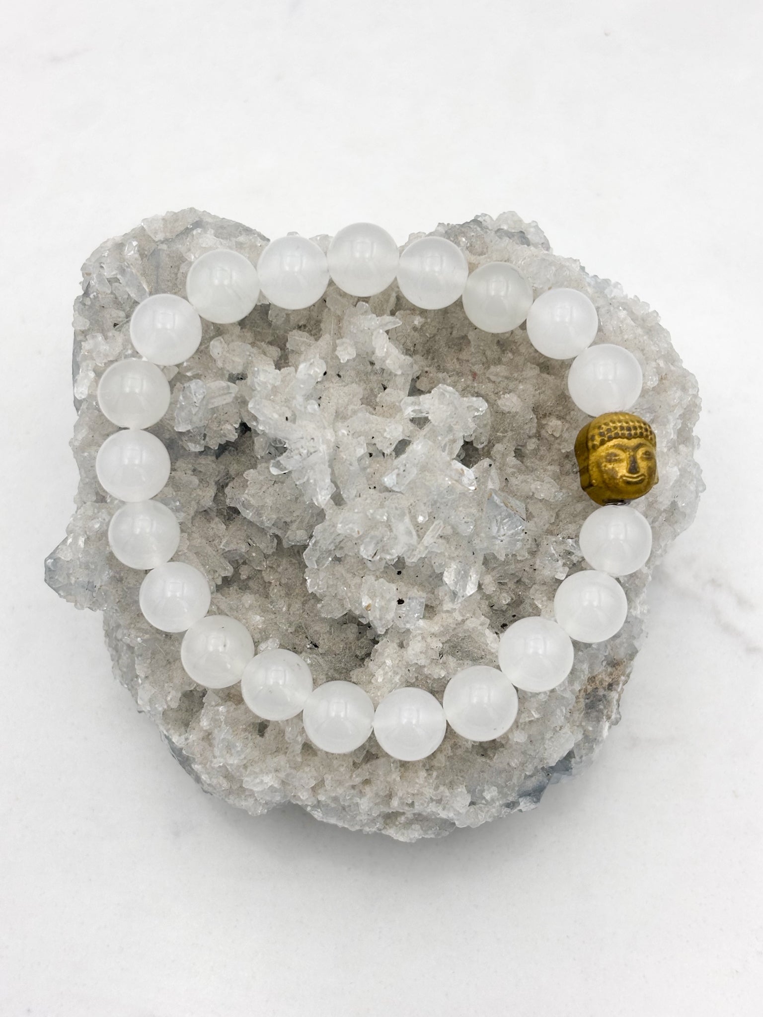 White Jade Gemstone Bracelet